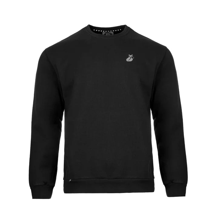 Poleron Crew Neck Agir Tilki Lehinde Black/Grey