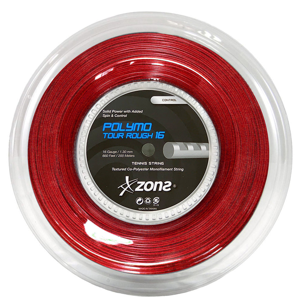 Rollo Cuerda Tenis POLYMO TOUR ROUGH 1.30 / 16 Rojo