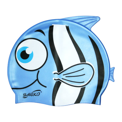 Gorra Natación SILICONA FISH Azul