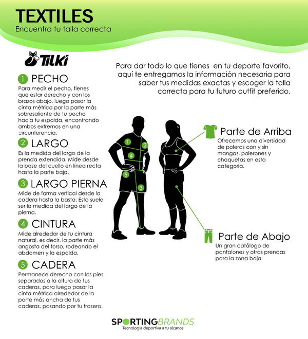 Guía de tallas Tilki