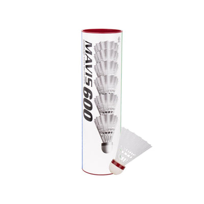 Plumilla Bádminton Mavis 600 Fast Blanco x6 Yonex