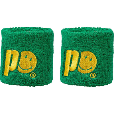 Muñequeras Prince x Smiley par corta Verde