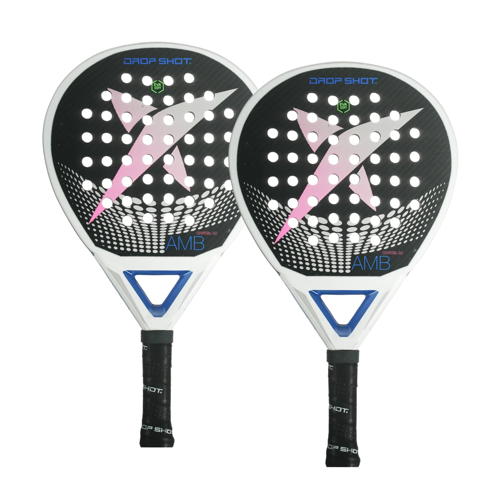 Pack 2X Pala Pádel Cristal 3.0 2022 Drop Shot