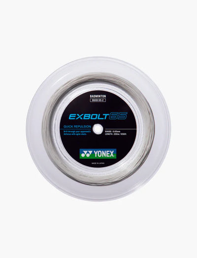 Rollo de Cuerda Bádminton Yonex EXBOLT 65 White