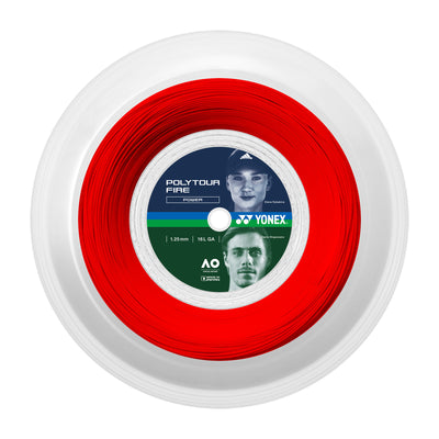 Rollo Cuerda Tenis POLY TOUR FIRE 1.25 / 16L Rojo