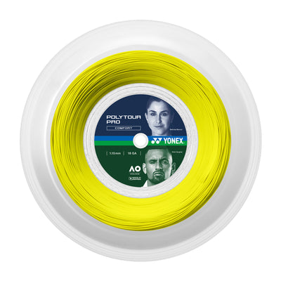 Rollo Cuerda Tenis POLY TOUR PRO 1.15 / 18 Amarillo