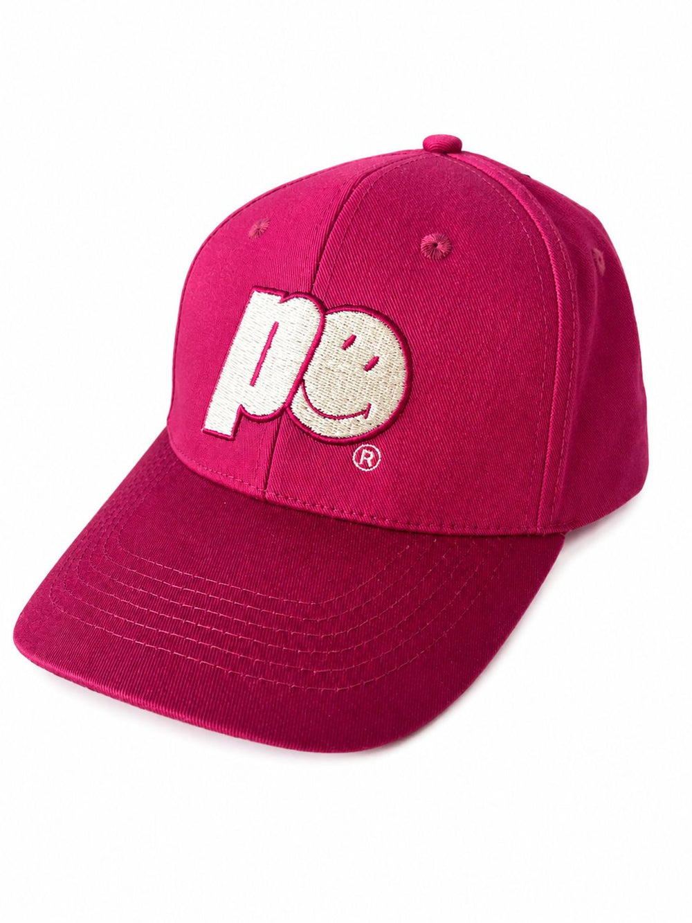 Gorra Prince x Smiley Performance Burdeo