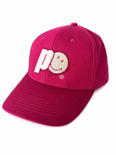 Gorra Prince x Smiley Performance Burdeo
