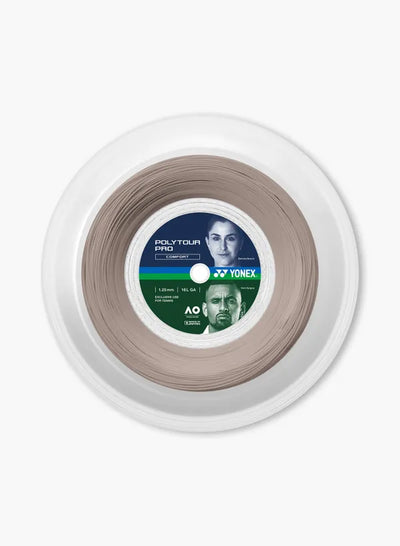 Rollo Cuerda Yonex POLYTOUR PRO 1.25mm Warm Grey 200m