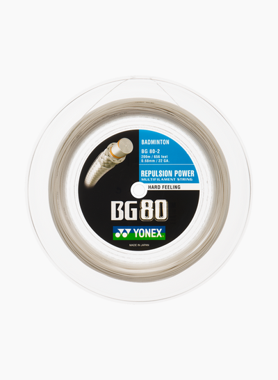 Rollo Cuerda Bádminton Yonex BG80 White
