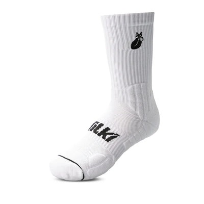 Calcetin Crew D3 Tilki Lehinde White/Black