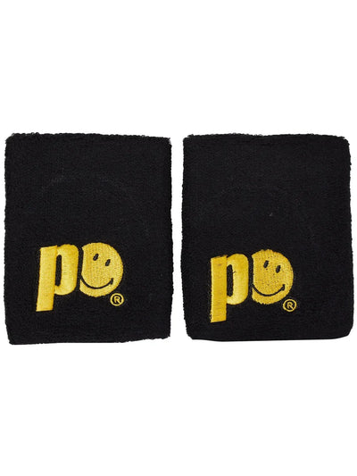 Muñequeras Prince x Smiley par corta Negro