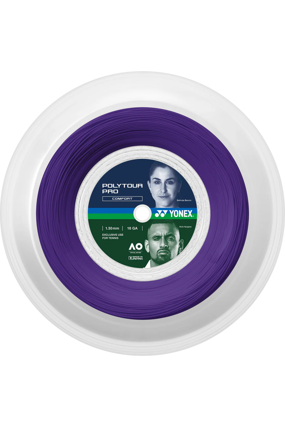 Rollo Cuerda Tenis Yonex POLYTOUR PRO 115 Reel Midnight Purple