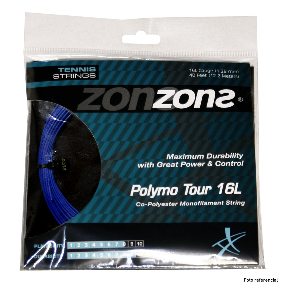 Set Cuerda Tenis POLYMO TOUR 1.28 / 16L Azul Oscuro