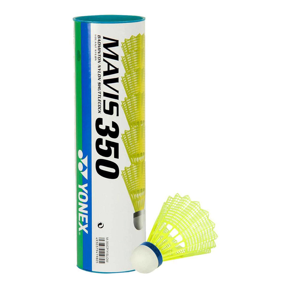 Plumilla Bádminton Mavis 350 Amarillo Medium x6 Yonex