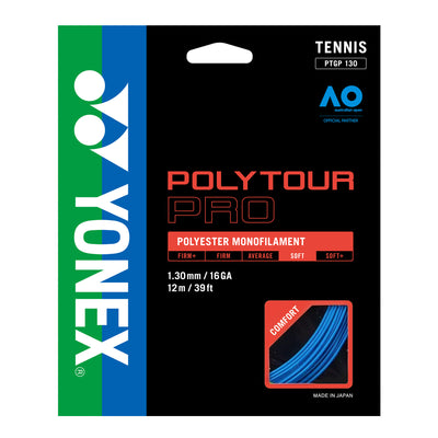 Set Cuerda Tenis POLY TOUR PRO 1.30 / 16 Azul