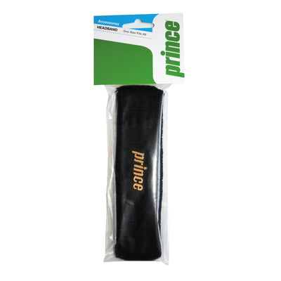Cintillo PRINCE USA - Negro Logo Dorado