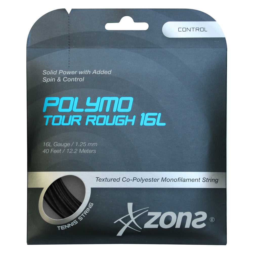 Set Cuerda Tenis POLYMO TOUR ROUGH 1.25 / 16L Negro