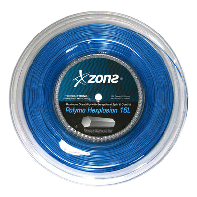 Rollo Cuerda Tenis POLYMO HEXPLOSION 16L/1.28  Azul Oscuro